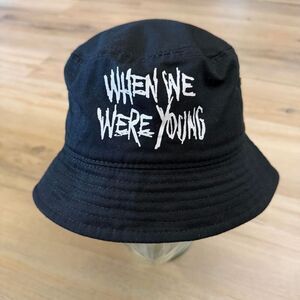 When We Were Young Black Bucket Hat White Lettering Festival Emo Pop Punk Rock